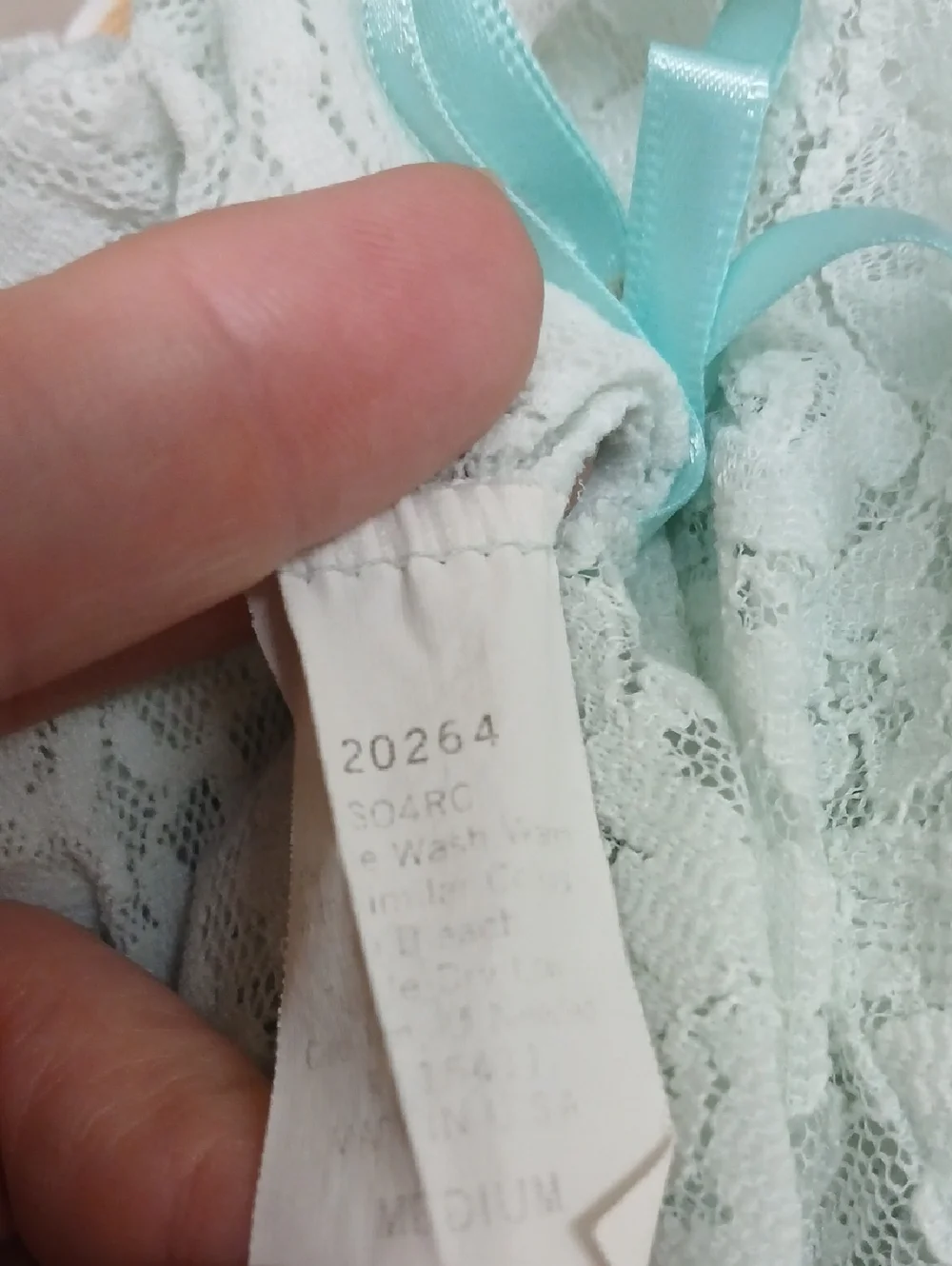Vintage Cachet Lace Bodice Chemise Slip Dress in Pale Mint Green Size Medium - Picture 8 of 9